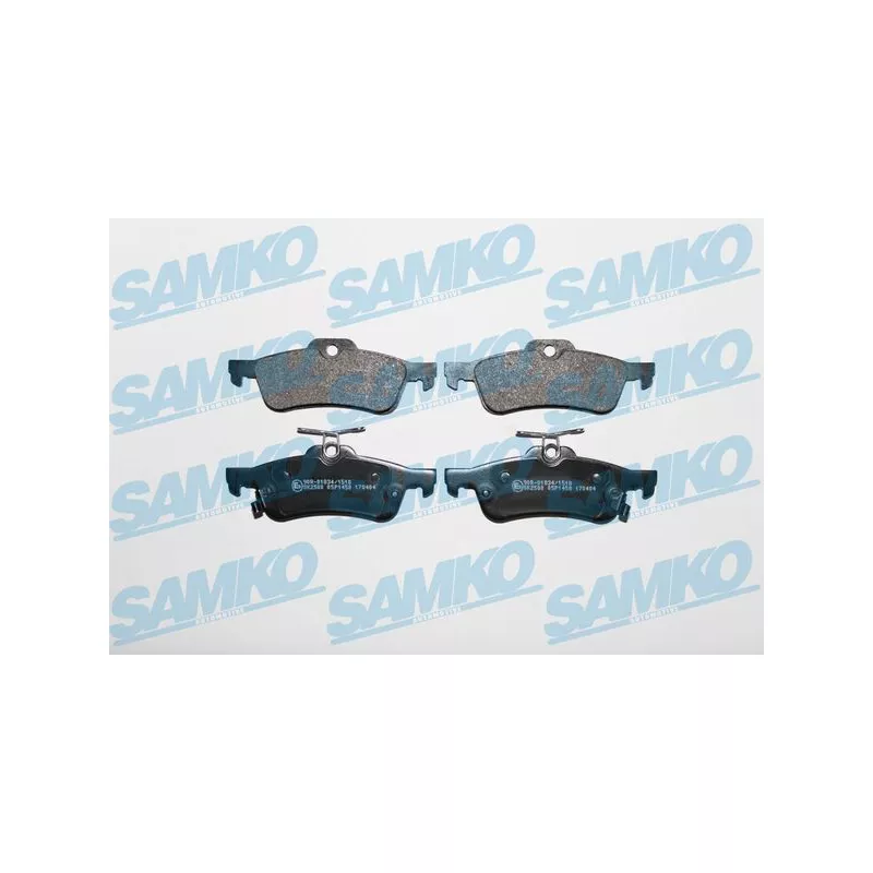 Jeu de 4 plaquettes de frein arrière SAMKO 5SP1458