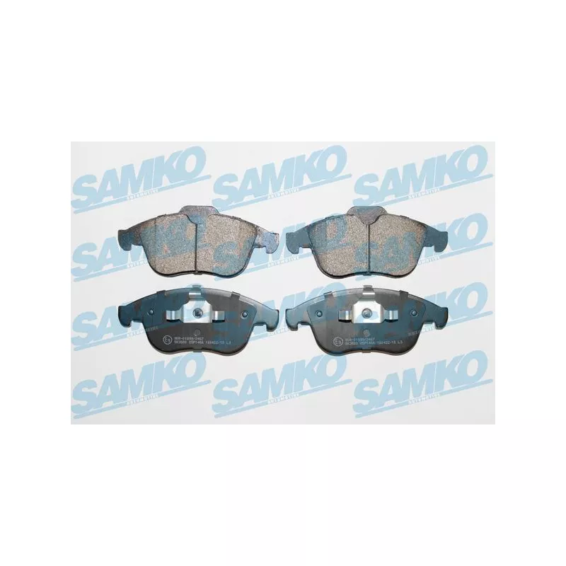 Jeu de 4 plaquettes de frein avant SAMKO 5SP1466