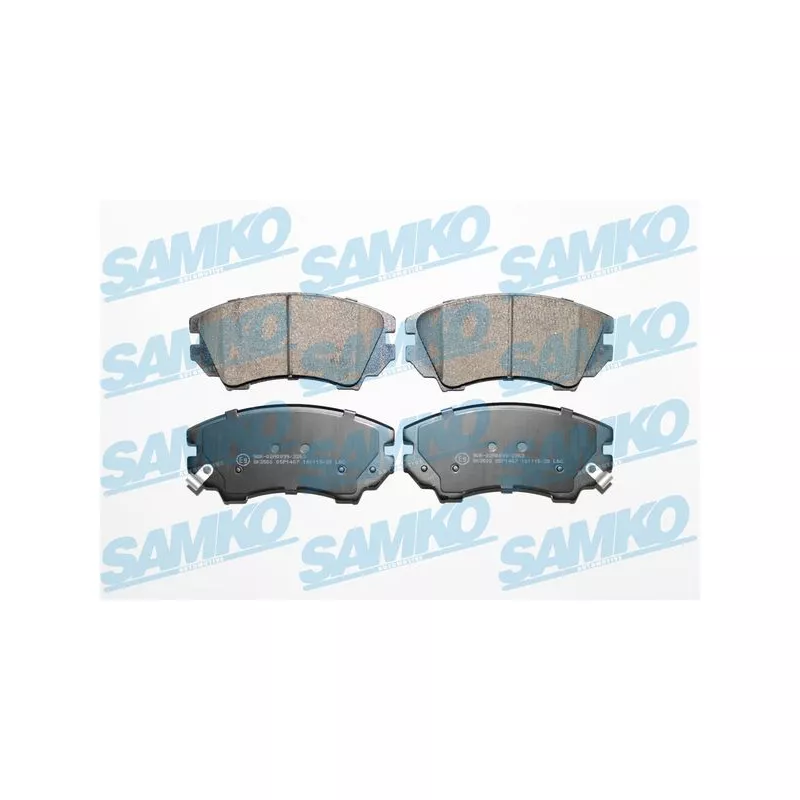 Jeu de 4 plaquettes de frein avant SAMKO 5SP1467