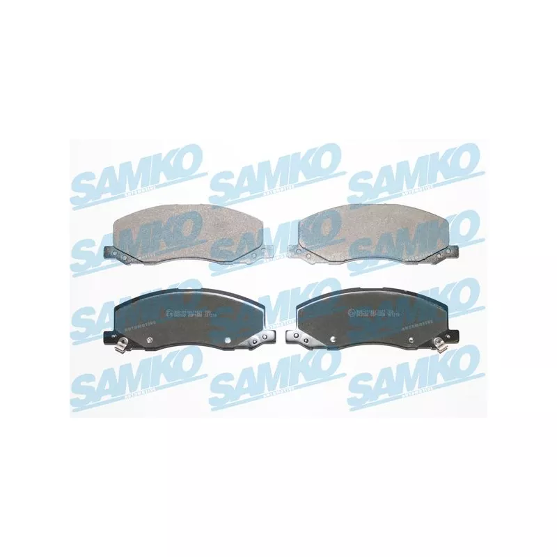 Jeu de 4 plaquettes de frein avant SAMKO 5SP1468