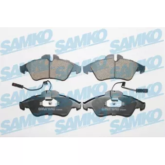 Jeu de 4 plaquettes de frein avant SAMKO