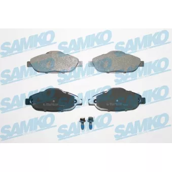 Jeu de 4 plaquettes de frein avant SAMKO 5SP1471
