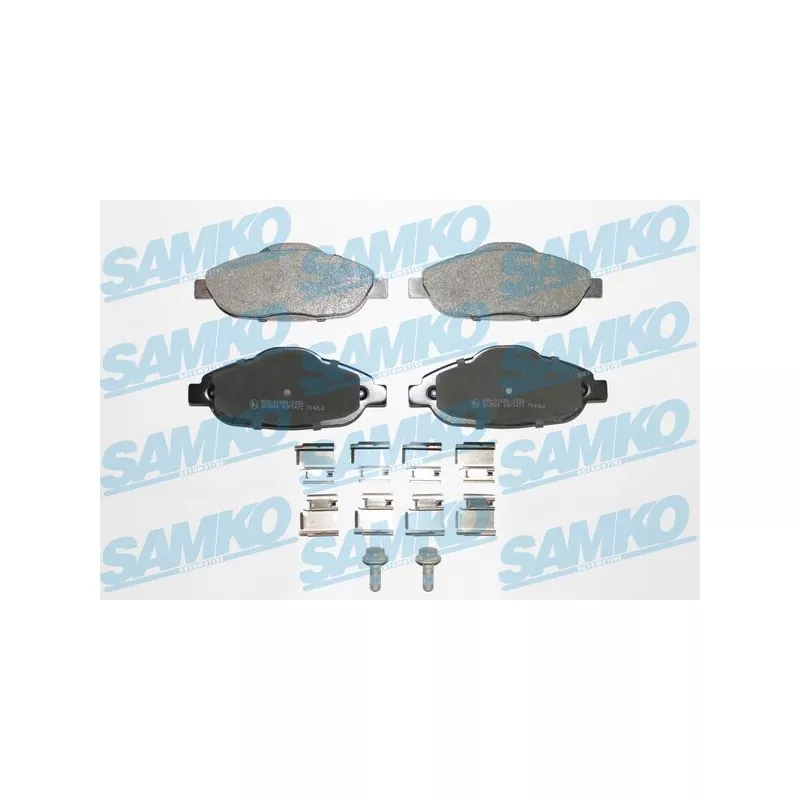 Jeu de 4 plaquettes de frein avant SAMKO 5SP1471K