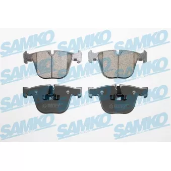 Jeu de 4 plaquettes de frein arrière SAMKO