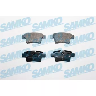 Jeu de 4 plaquettes de frein arrière SAMKO