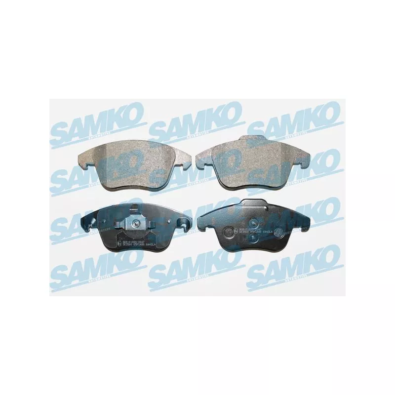 Jeu de 4 plaquettes de frein avant SAMKO 5SP1480