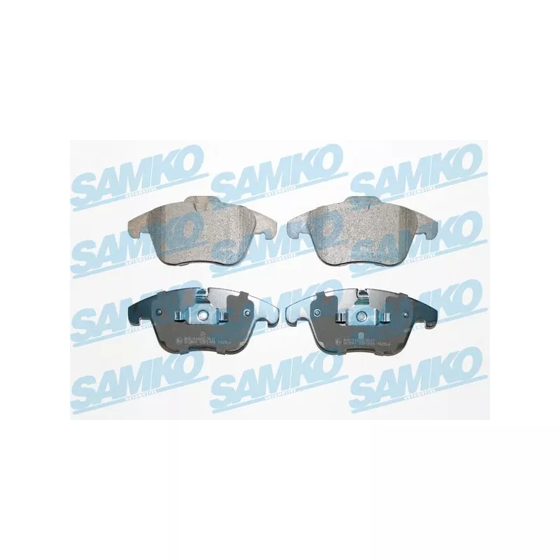 Jeu de 4 plaquettes de frein avant SAMKO 5SP1486