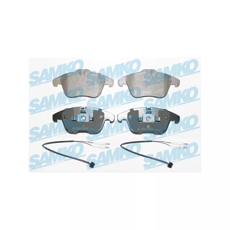 Jeu de 4 plaquettes de frein avant SAMKO 5SP1486A