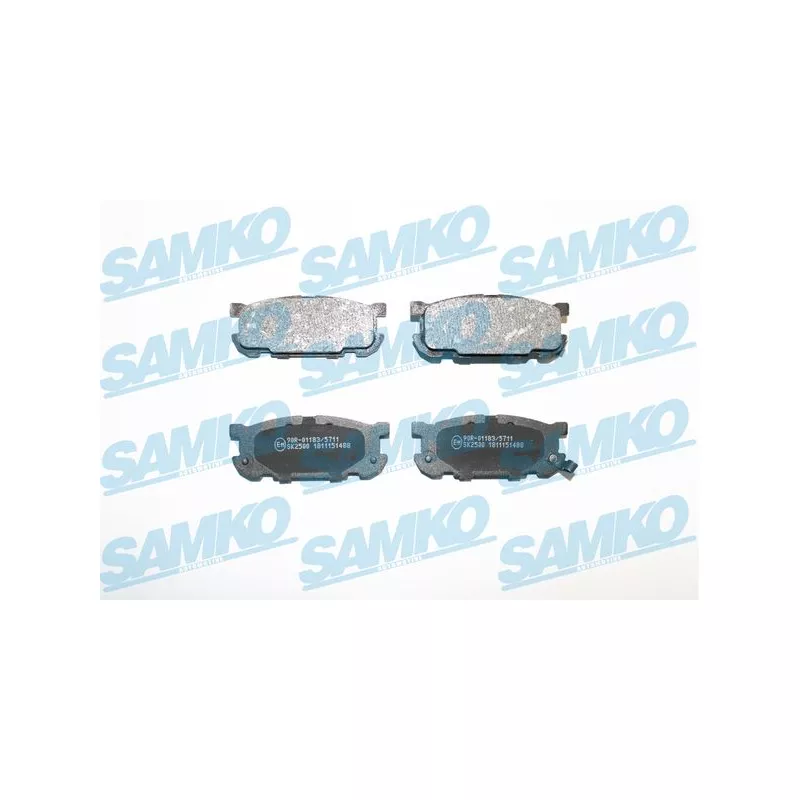 Jeu de 4 plaquettes de frein arrière SAMKO 5SP1488