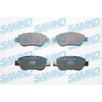 Jeu de 4 plaquettes de frein avant SAMKO