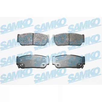 Jeu de 4 plaquettes de frein arrière SAMKO