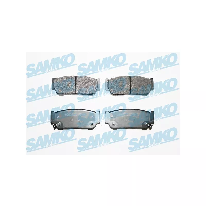 Jeu de 4 plaquettes de frein arrière SAMKO 5SP1504