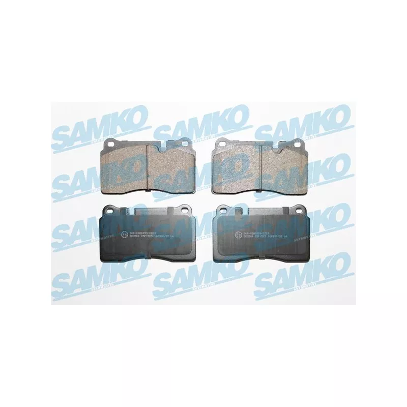 Jeu de 4 plaquettes de frein avant SAMKO 5SP1505