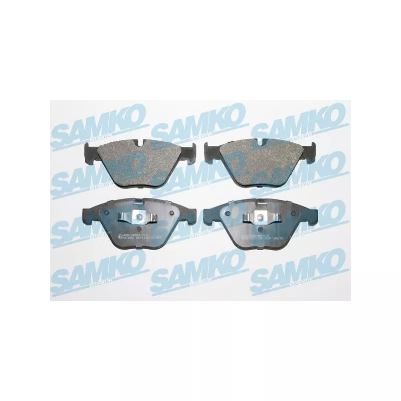 Jeu de 4 plaquettes de frein avant SAMKO 5SP1509