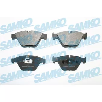 Jeu de 4 plaquettes de frein avant SAMKO