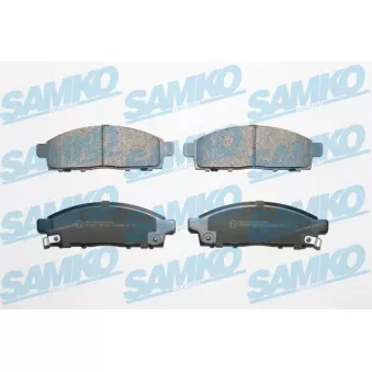 Jeu de 4 plaquettes de frein avant SAMKO