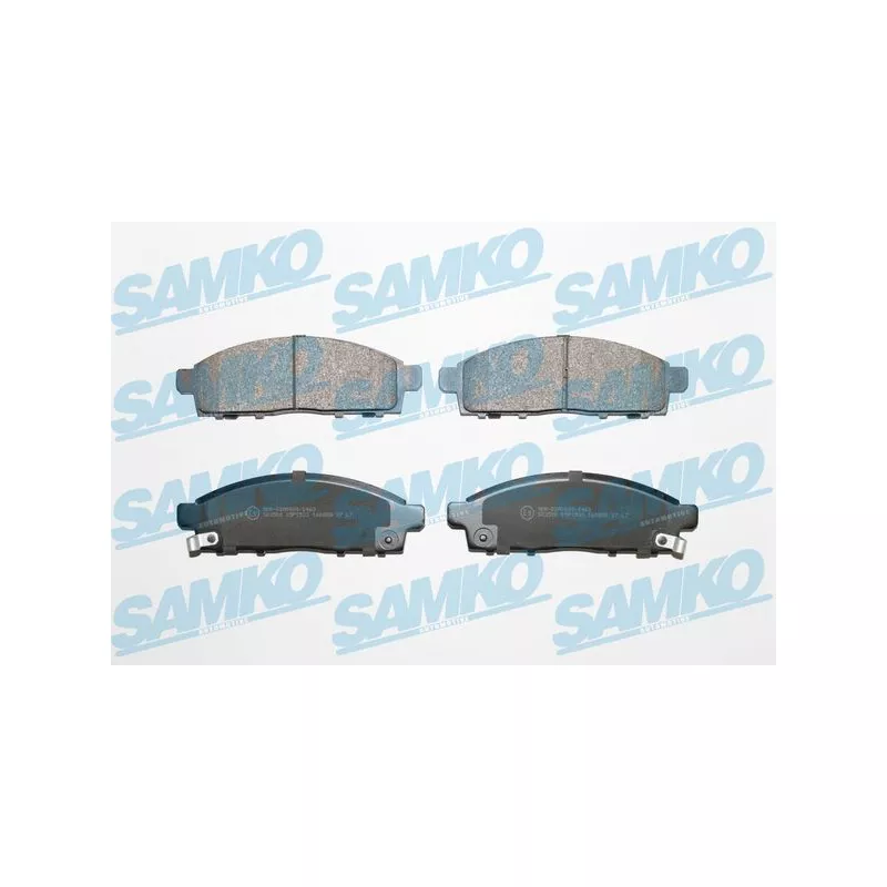 Jeu de 4 plaquettes de frein avant SAMKO 5SP1533
