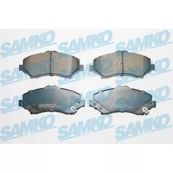 Jeu de 4 plaquettes de frein avant SAMKO
