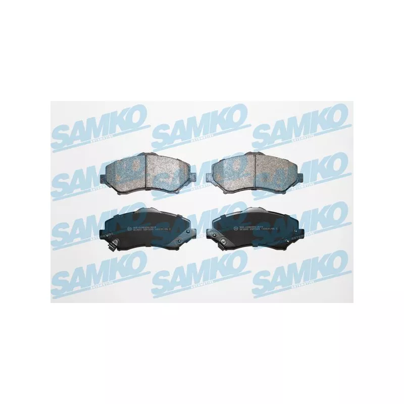 Jeu de 4 plaquettes de frein avant SAMKO 5SP1549