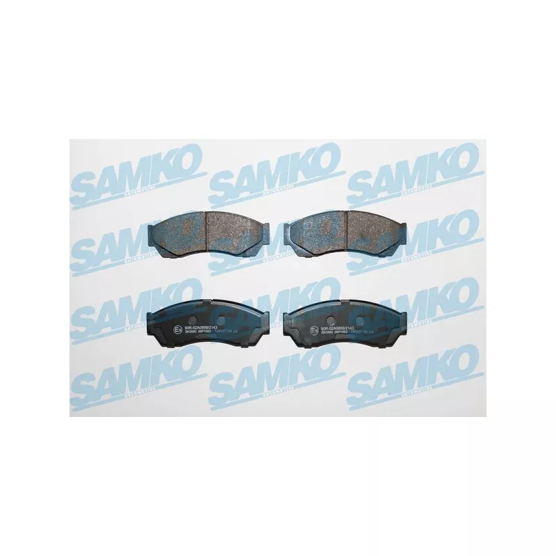 Jeu de 4 plaquettes de frein avant SAMKO 5SP1553