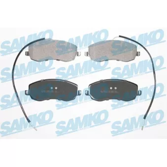Jeu de 4 plaquettes de frein avant SAMKO