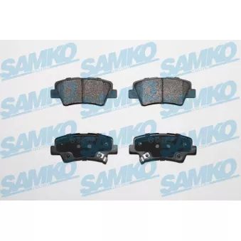 Jeu de 4 plaquettes de frein arrière SAMKO