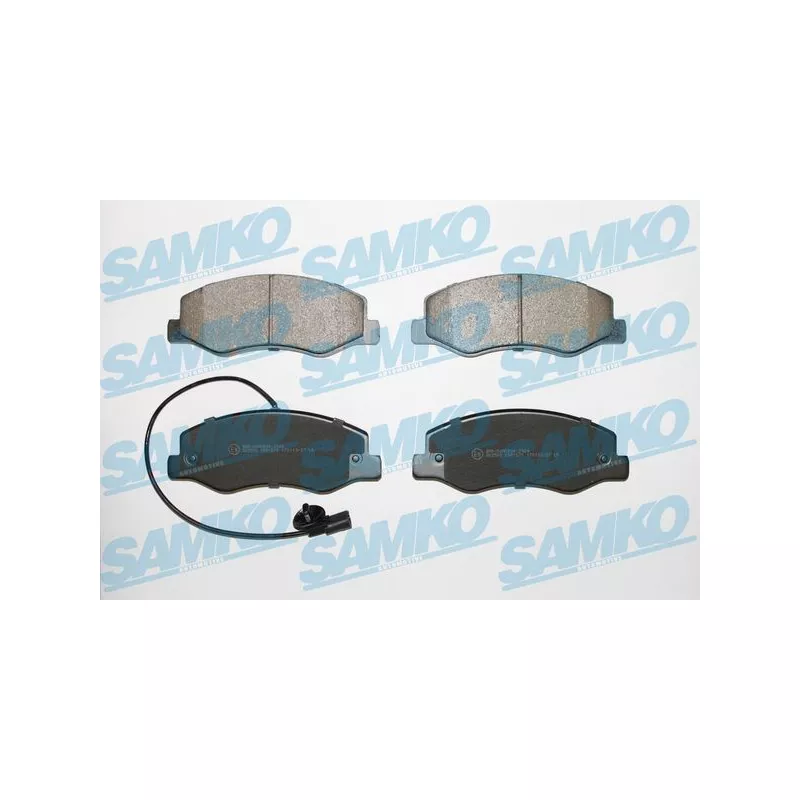 Jeu de 4 plaquettes de frein arrière SAMKO 5SP1570