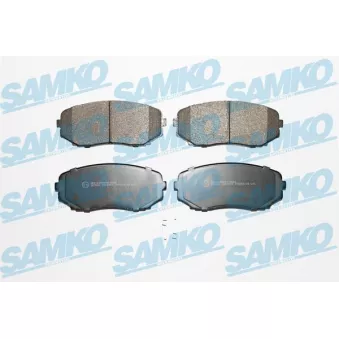Jeu de 4 plaquettes de frein avant SAMKO