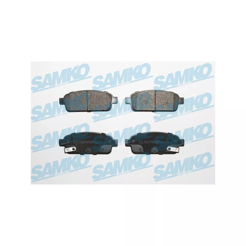 Jeu de 4 plaquettes de frein arrière SAMKO 5SP1575