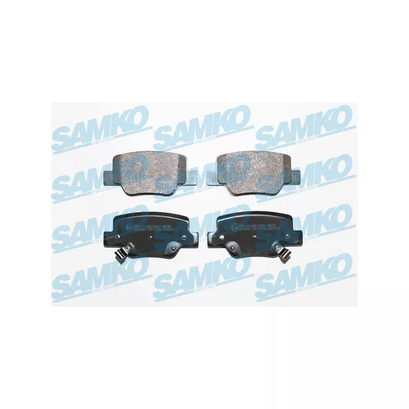 Jeu de 4 plaquettes de frein arrière SAMKO 5SP1576