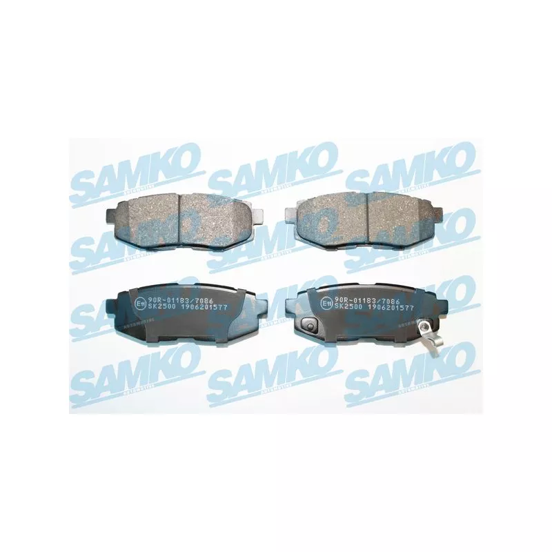 Jeu de 4 plaquettes de frein arrière SAMKO 5SP1577
