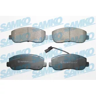 Jeu de 4 plaquettes de frein avant SAMKO 5SP1579