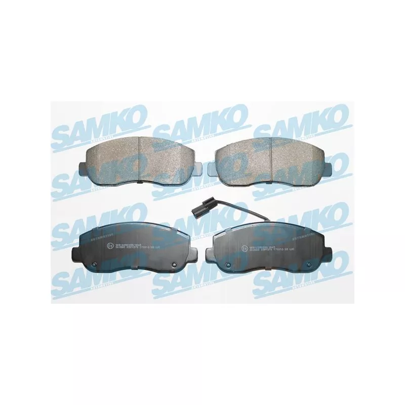 Jeu de 4 plaquettes de frein avant SAMKO 5SP1579
