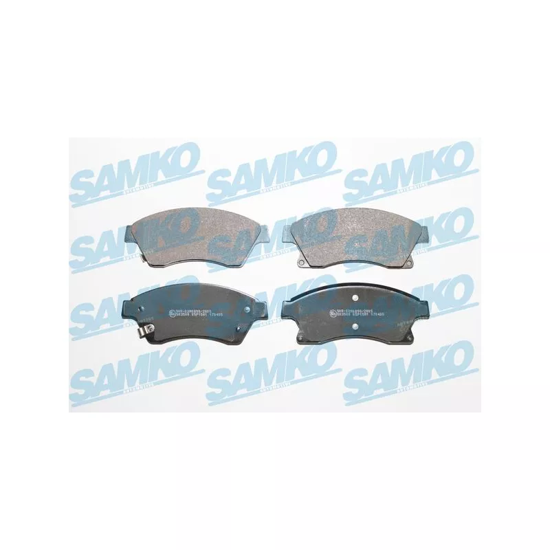 Jeu de 4 plaquettes de frein avant SAMKO 5SP1581