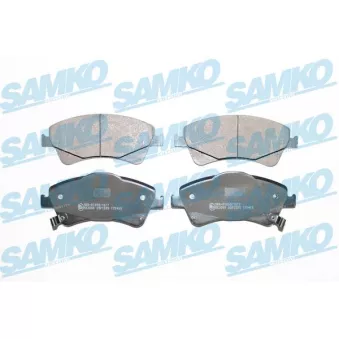 Jeu de 4 plaquettes de frein avant SAMKO