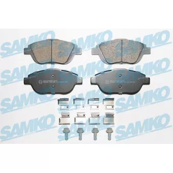Jeu de 4 plaquettes de frein avant SAMKO