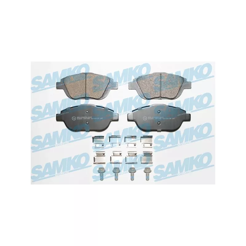 Jeu de 4 plaquettes de frein avant SAMKO 5SP1590K