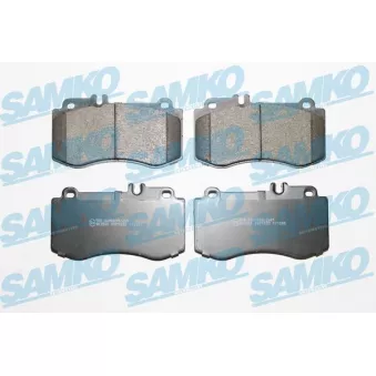 Jeu de 4 plaquettes de frein avant SAMKO