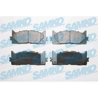 Jeu de 4 plaquettes de frein avant SAMKO