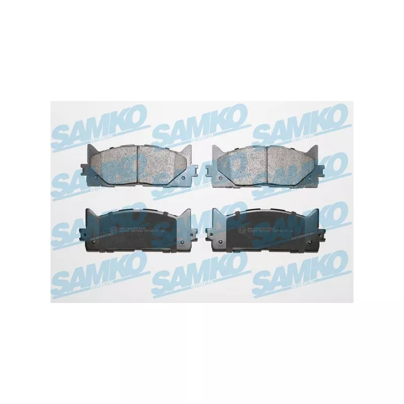 Jeu de 4 plaquettes de frein avant SAMKO 5SP1593