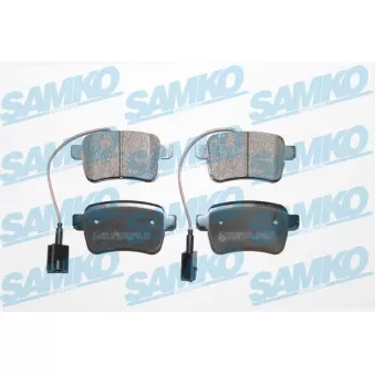Jeu de 4 plaquettes de frein arrière SAMKO
