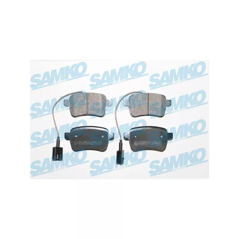 Jeu de 4 plaquettes de frein arrière SAMKO 5SP1596