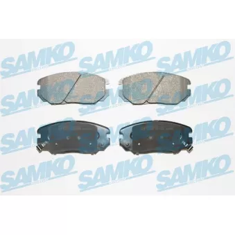 Jeu de 4 plaquettes de frein avant SAMKO