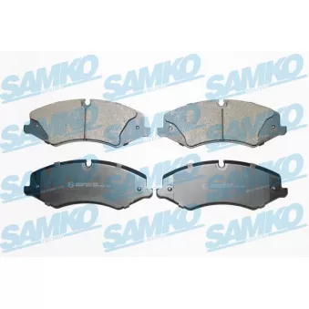 Jeu de 4 plaquettes de frein avant SAMKO 5SP1600