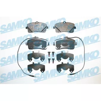 Jeu de 4 plaquettes de frein avant SAMKO