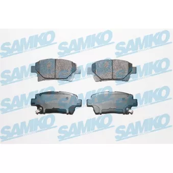 Jeu de 4 plaquettes de frein avant SAMKO 5SP1602