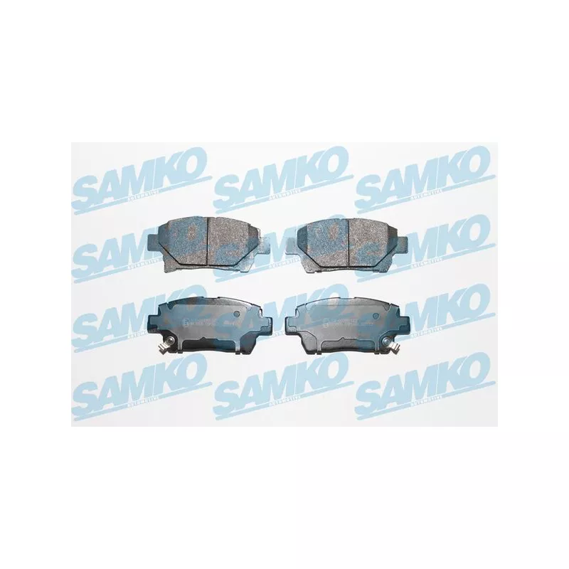 Jeu de 4 plaquettes de frein avant SAMKO 5SP1602