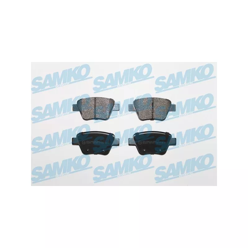 Jeu de 4 plaquettes de frein arrière SAMKO 5SP1608
