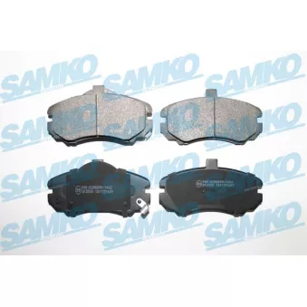 Jeu de 4 plaquettes de frein avant SAMKO