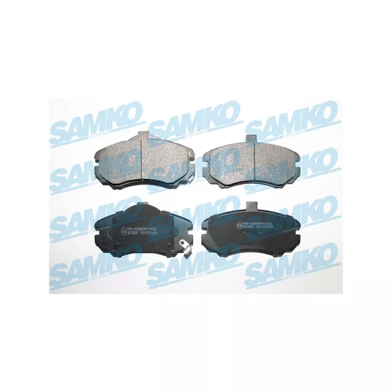 Jeu de 4 plaquettes de frein avant SAMKO 5SP1609
